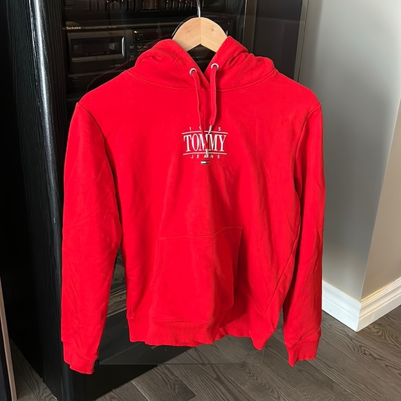 Tommy Hilfiger Red Pullover Hoodie - Picture 1 of 1